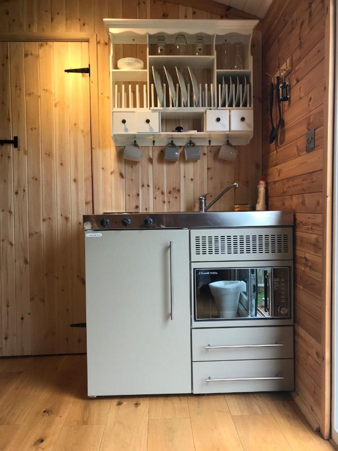 Unique Sheperds Hut Private Hot Tub, Ensuite & Kitchenette Clodock Exterior foto